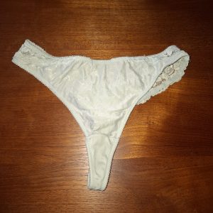 Blå blonde g-streng