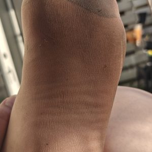 Beskidte nylonstrømper