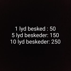 Lyd beskeder