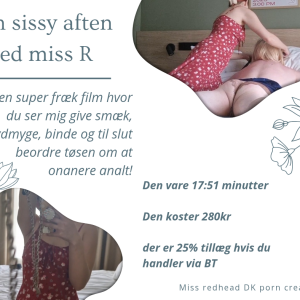 Ny video!en sissy aften med miss R
