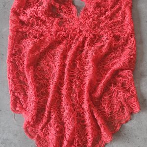 Sexet rød bodystocking