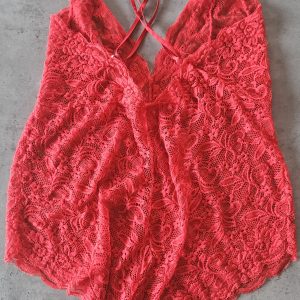 Sexet rød bodystocking