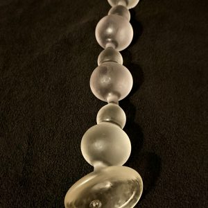 Transparent anal beads
