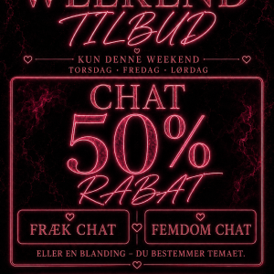 Weekend tilbud! 50%